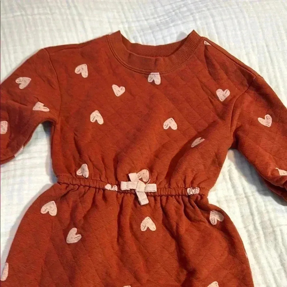 5 for 25$ Carter's Rust Heart One Piece - Picture 3 of 3